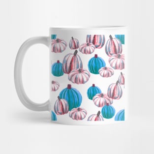 Watercolor Halloween Pumpkins - Pink & Blue Mug